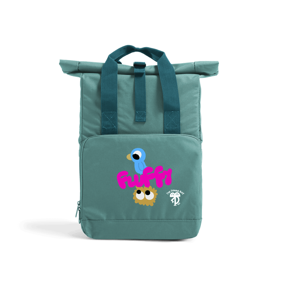 Sage Green 'Fluffy' By The Doodle Boy - Backpack