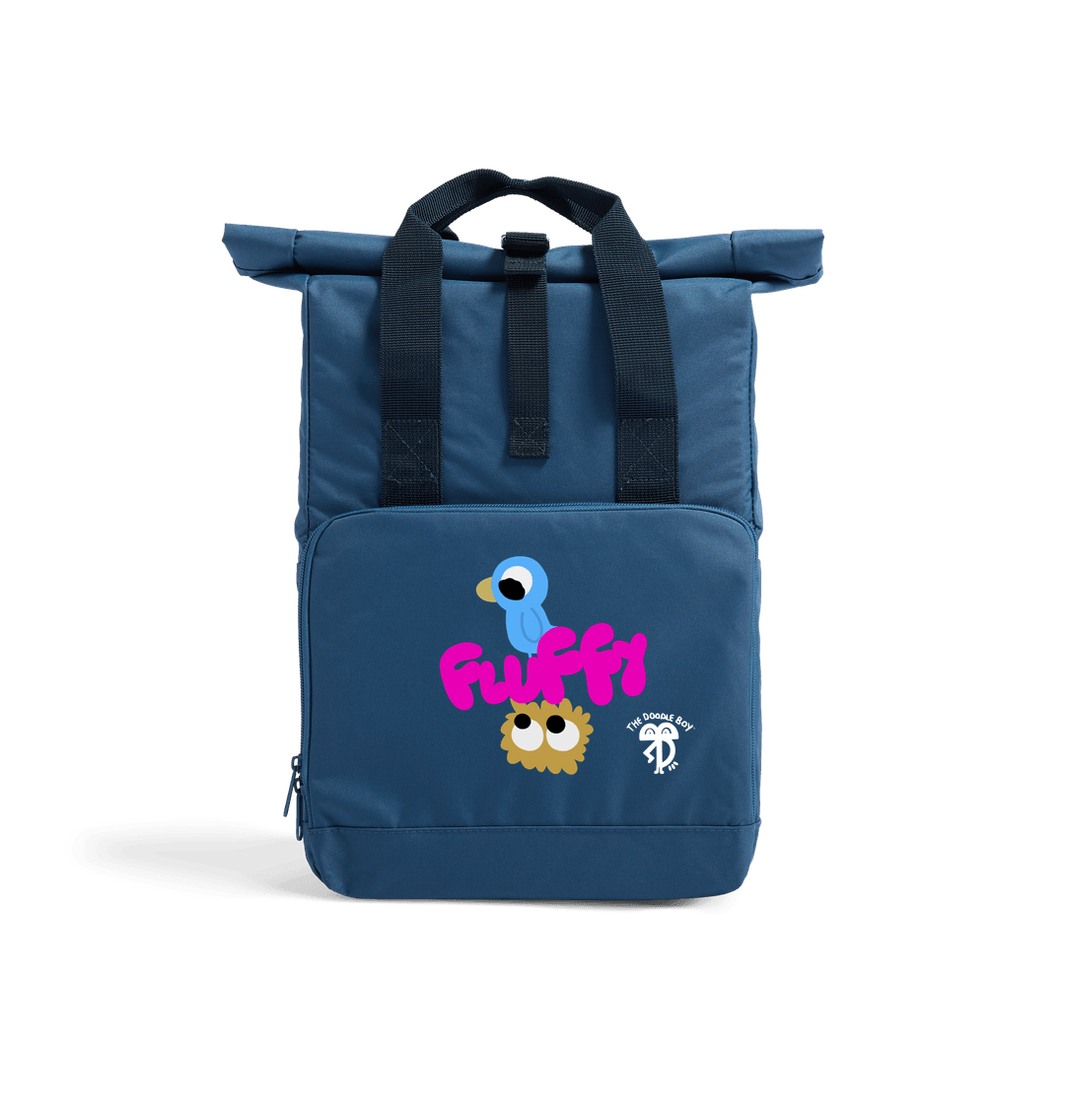 Airforce Blue 'Fluffy' By The Doodle Boy - Backpack