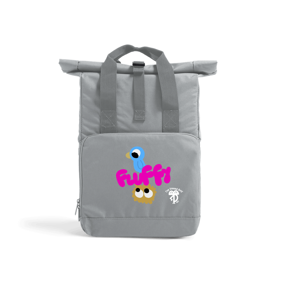 Light Grey 'Fluffy' By The Doodle Boy - Backpack