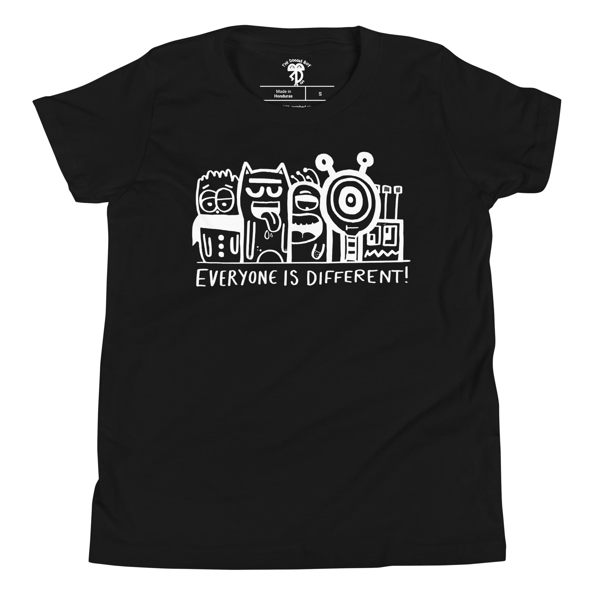 ★【R13】★ DOODLE BOY PRINT SHORT SLEEVE T SHIRT★ R13 White Kurt Doodle Boy T-Shirt R13